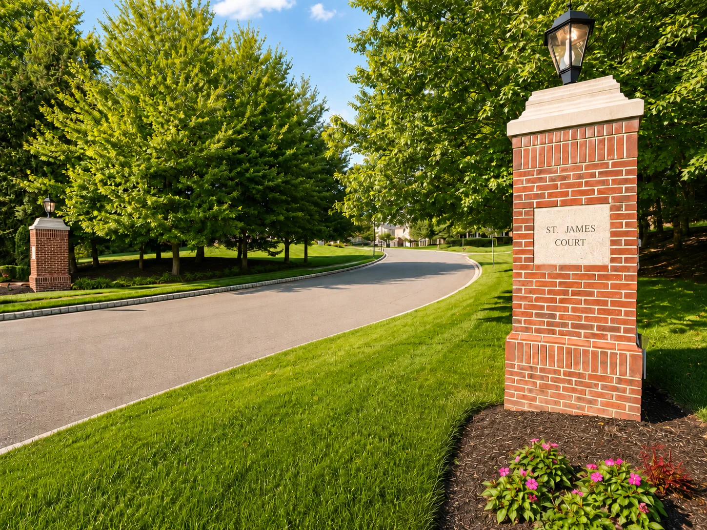 Entrance to St. James Court in Langhorne PA