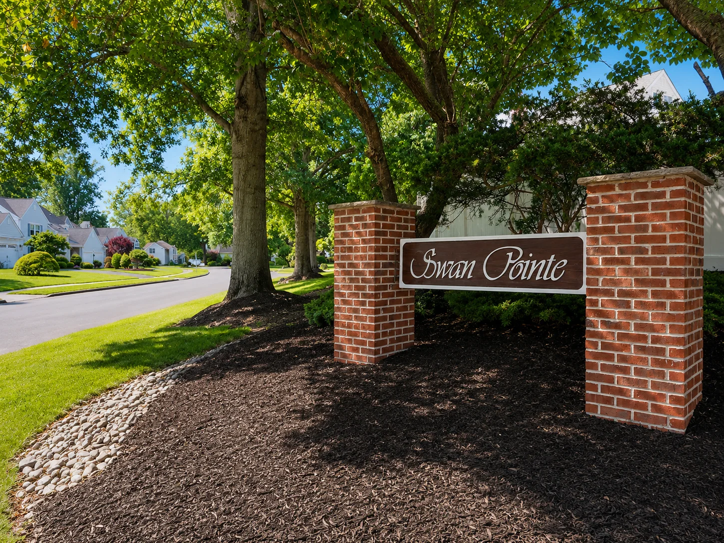 Entrance to Swan Pointe in Langhorne PA