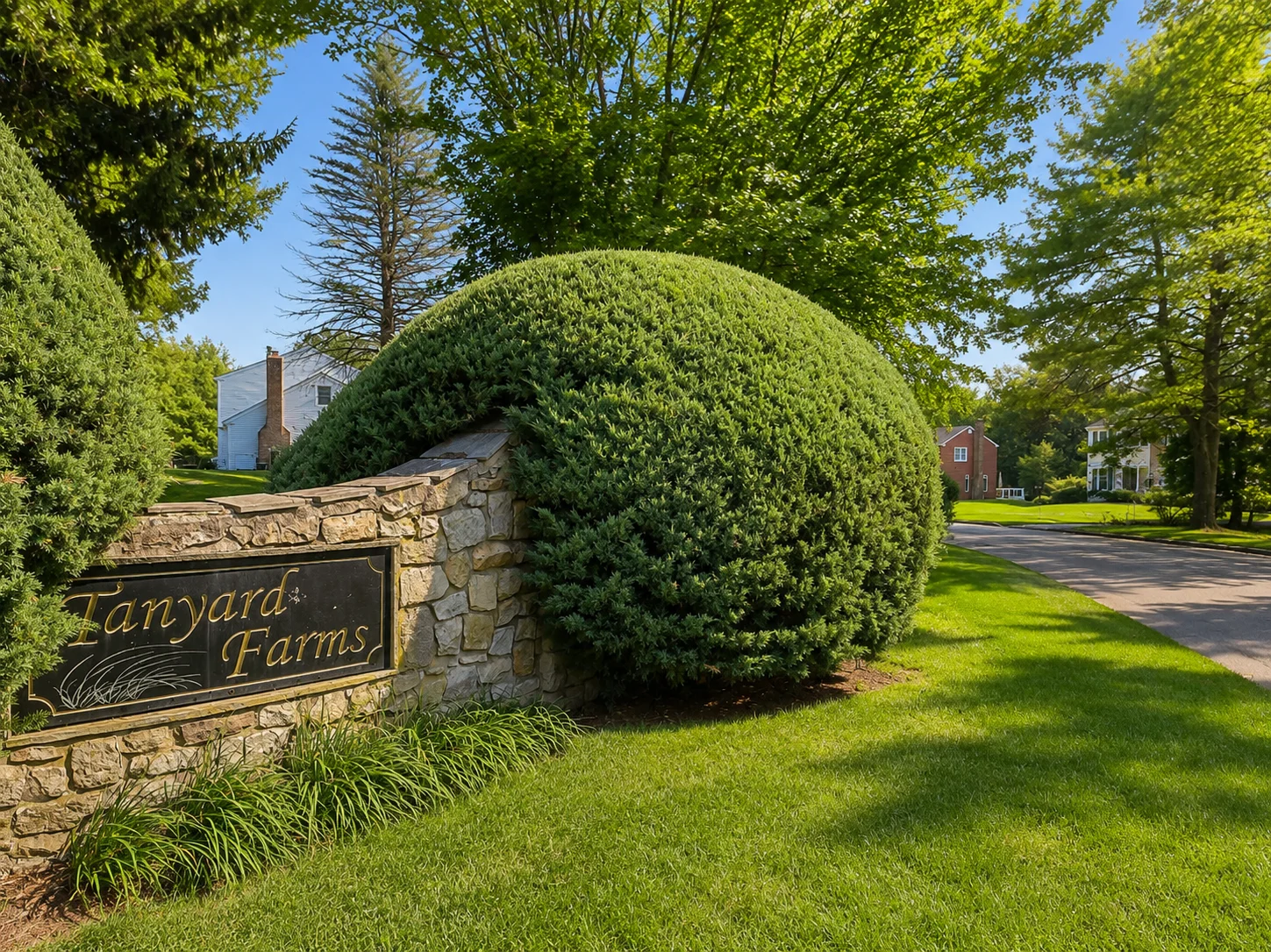Entrance to Tanyard Farms in Richboro PA