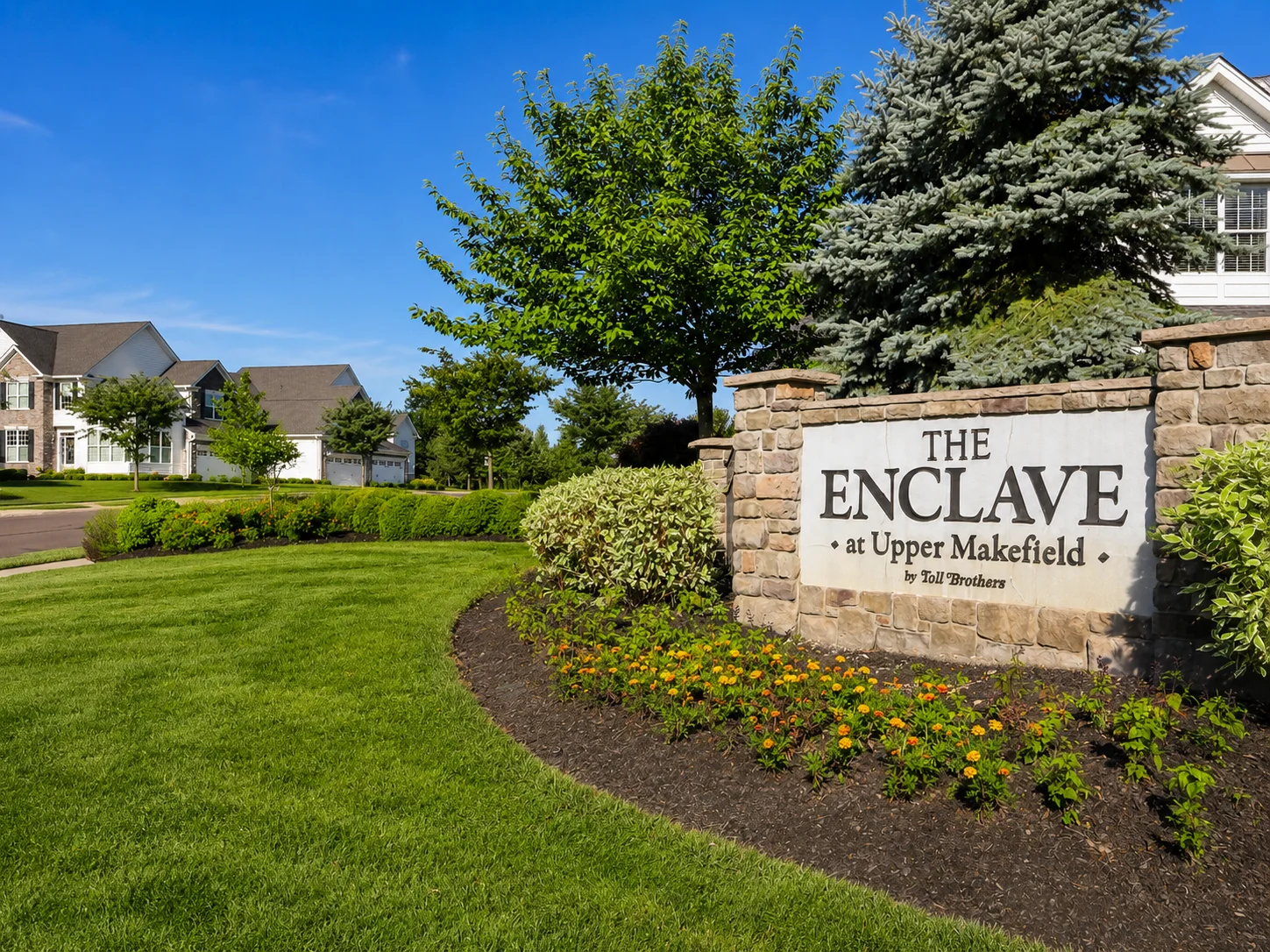 Entrance to The Enclave at Upper Makefield