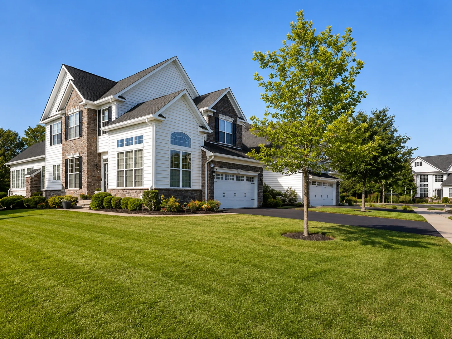 Homes and grounds at The Enclave at Upper Makefield