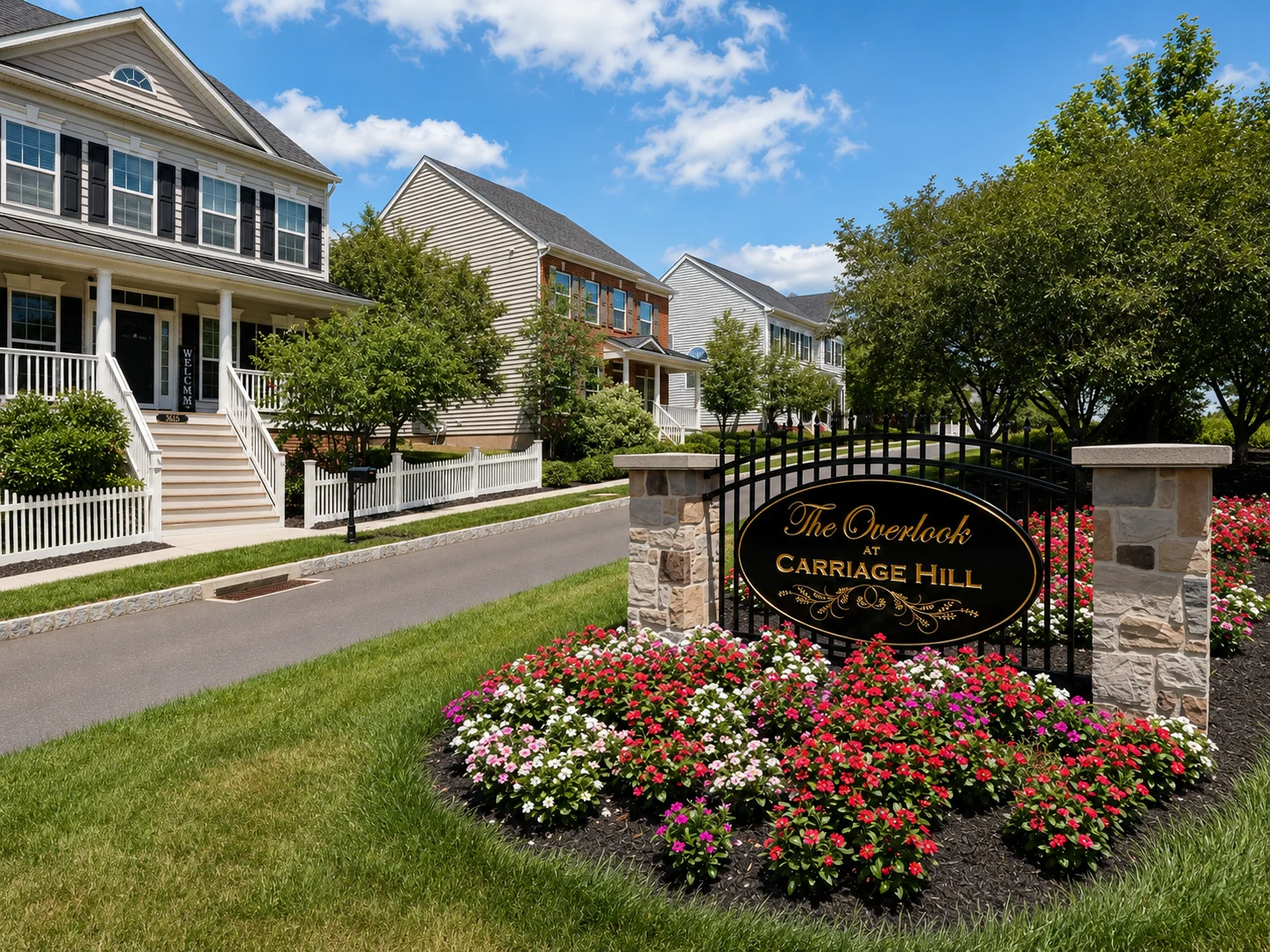 Entrance to The Overlook at Carriage Hill