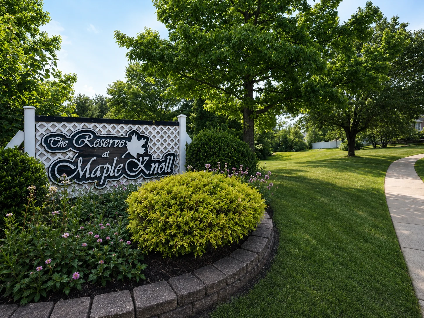 Entrance to The Reserve at Maple Knoll in Warrington PA