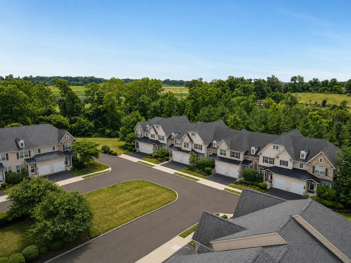 Townhomes at Heritage Center in Buckingham Township, Bucks County Pennsylvania