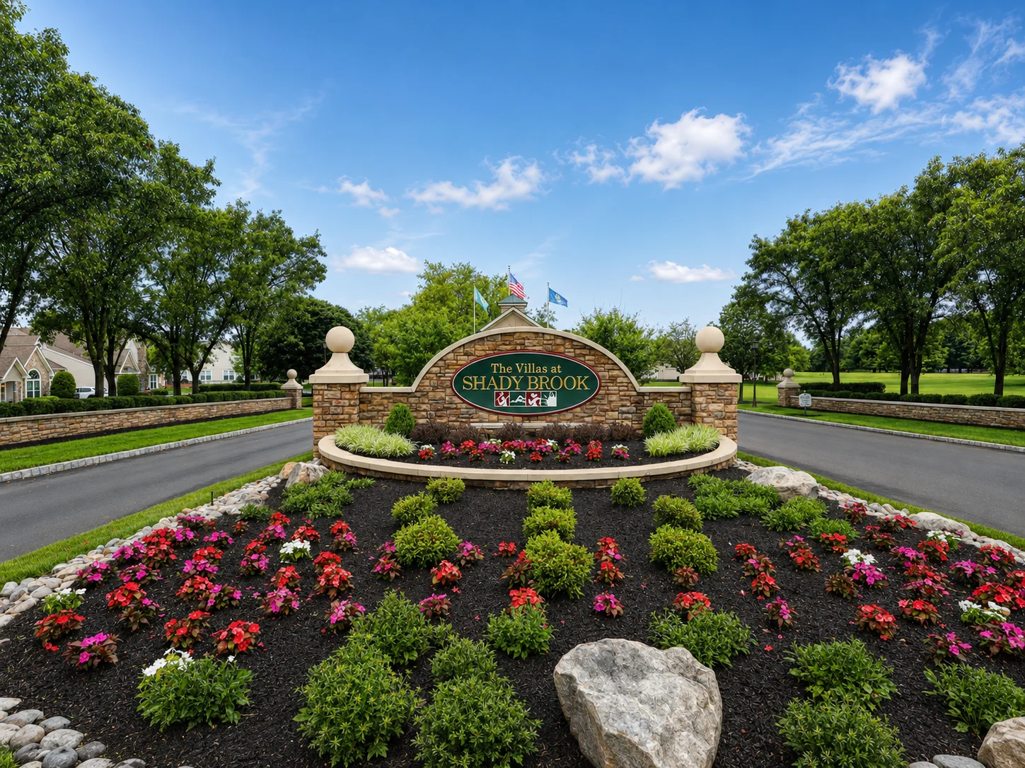 Entrance to The Villas at Shady Brook in Langhorne PA
