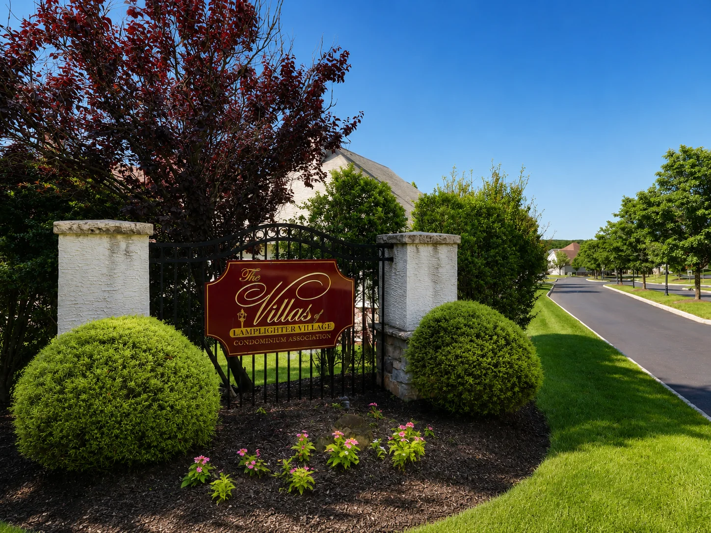 Entrance to The Villas of Lamplighter Village in Warrington PA
