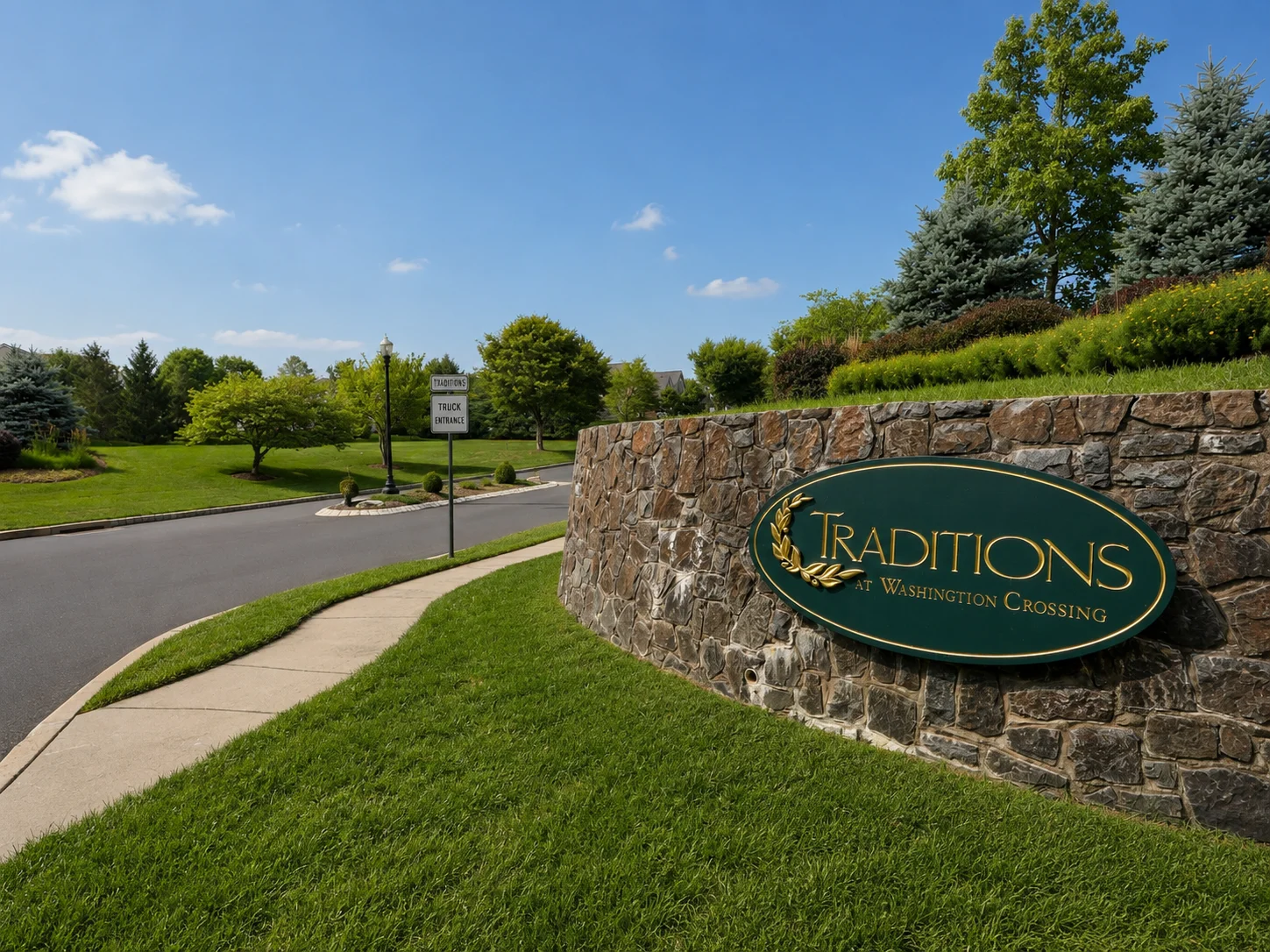 Entrance to Traditions at Washington Crossing