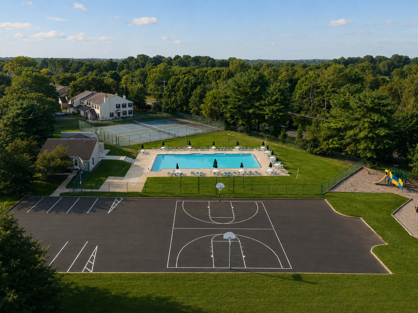 Community amenities in Tyler Walk in Newtown PA