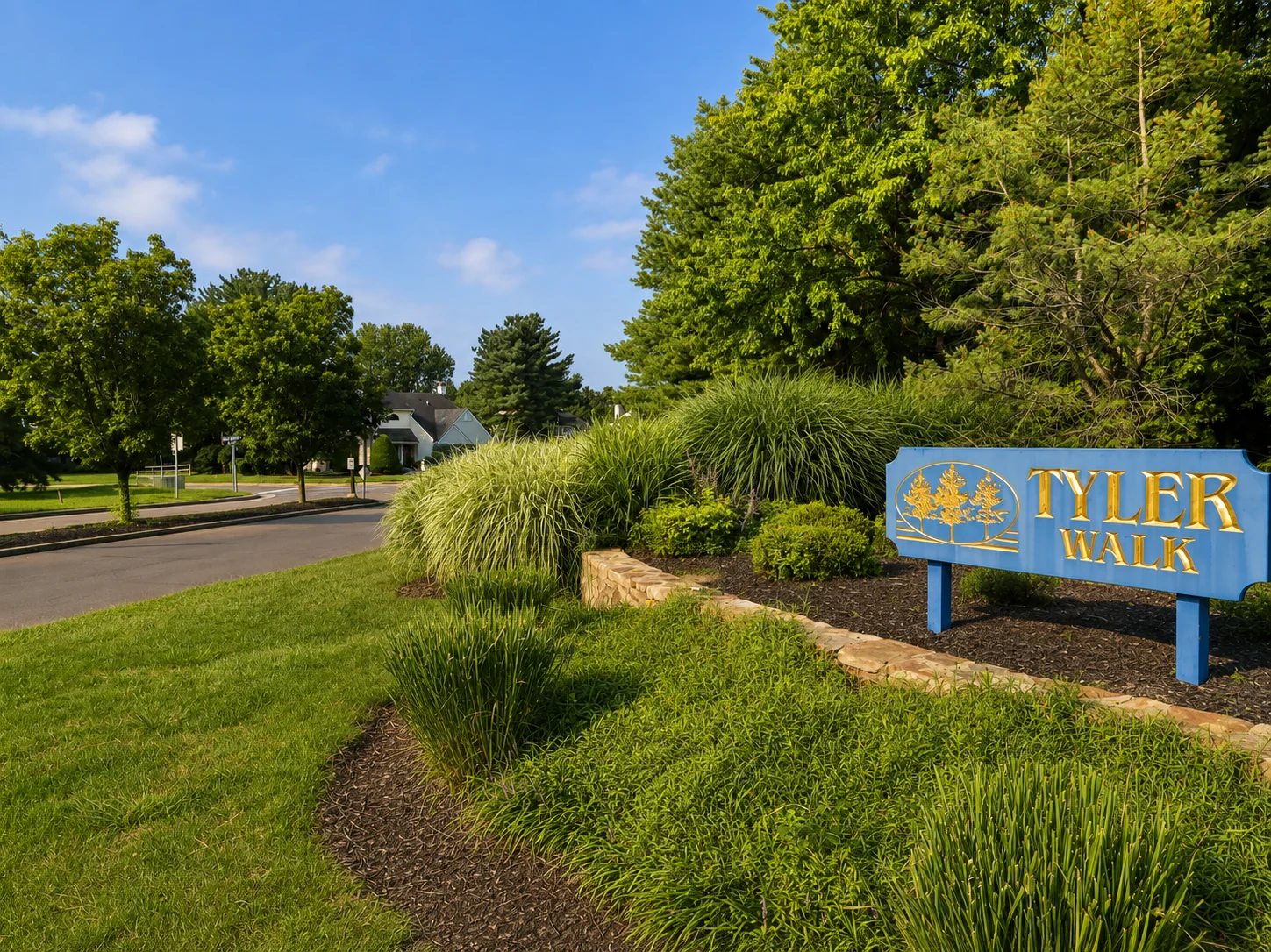 Entrance to Tyler Walk in Newtown PA