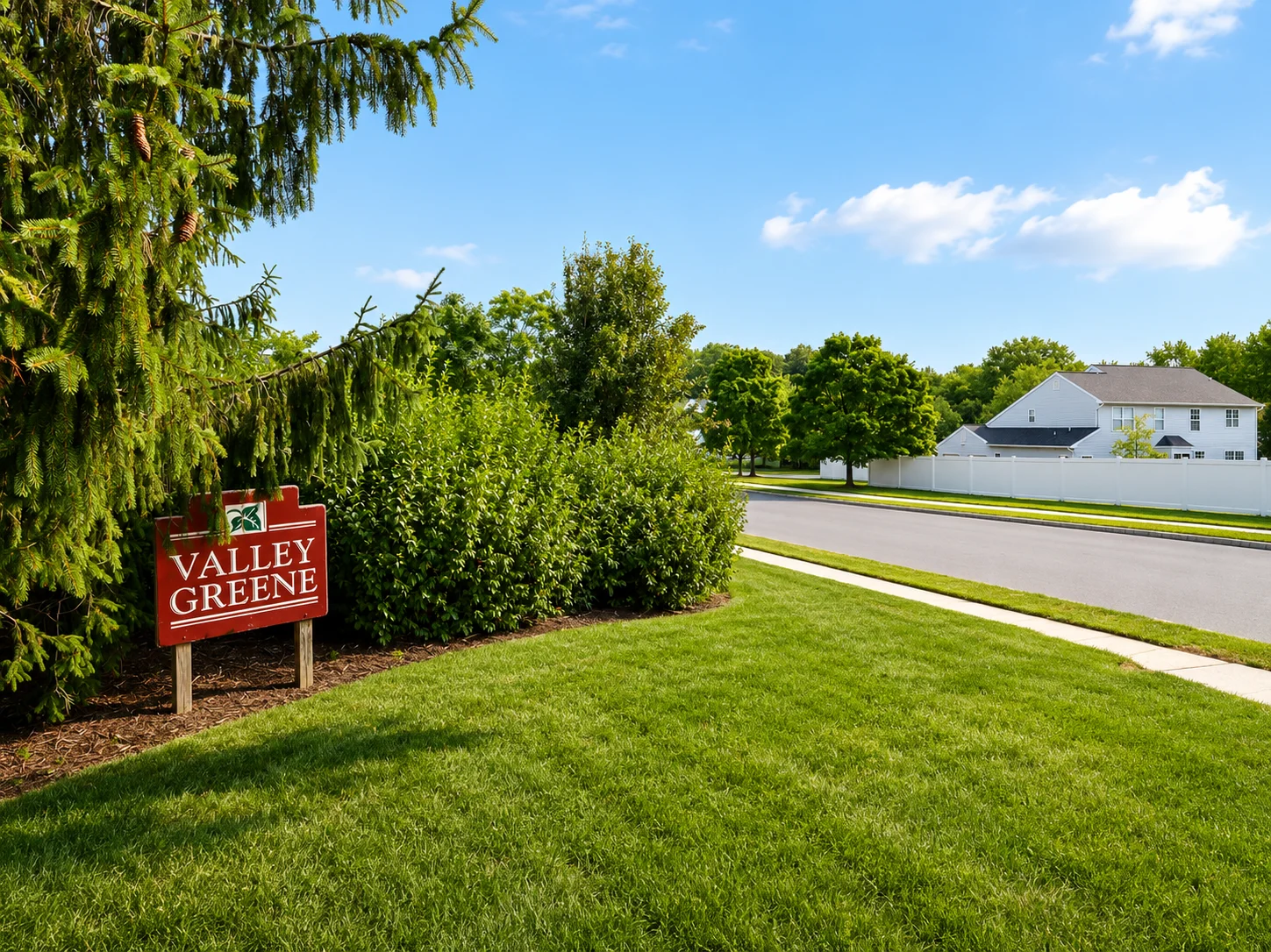 Entrance to Valley Greene in Yardley PA