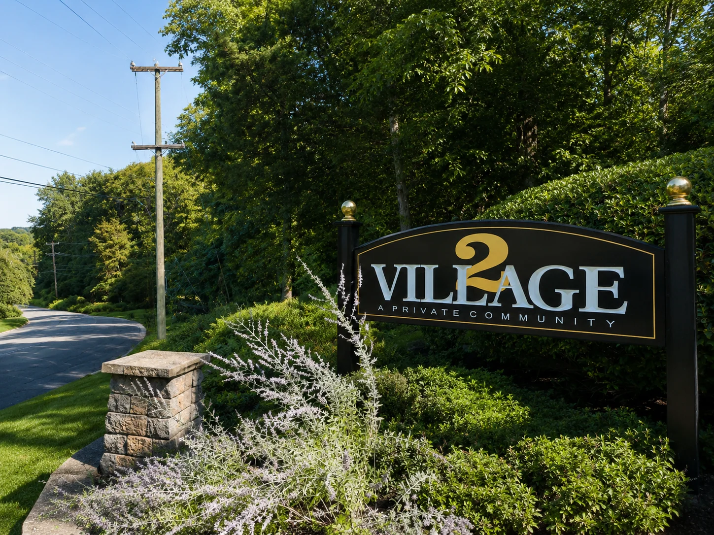 Entrance to Village II in New Hope PA