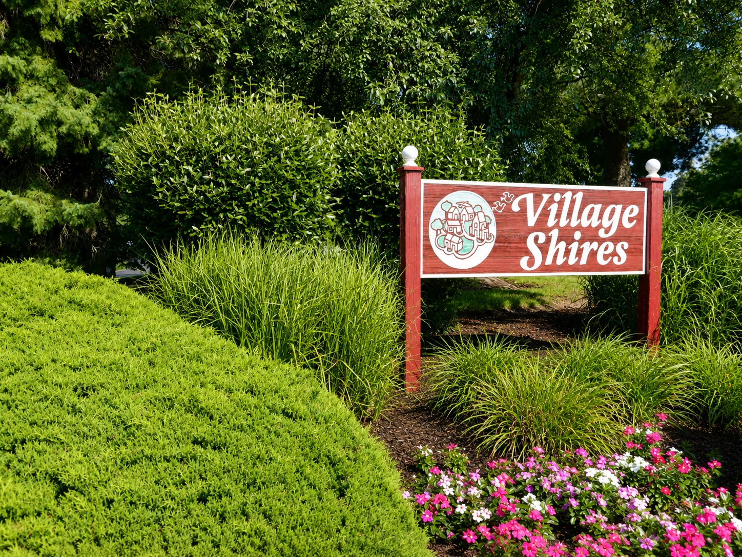 Entrance to Village Shires in Holland PA