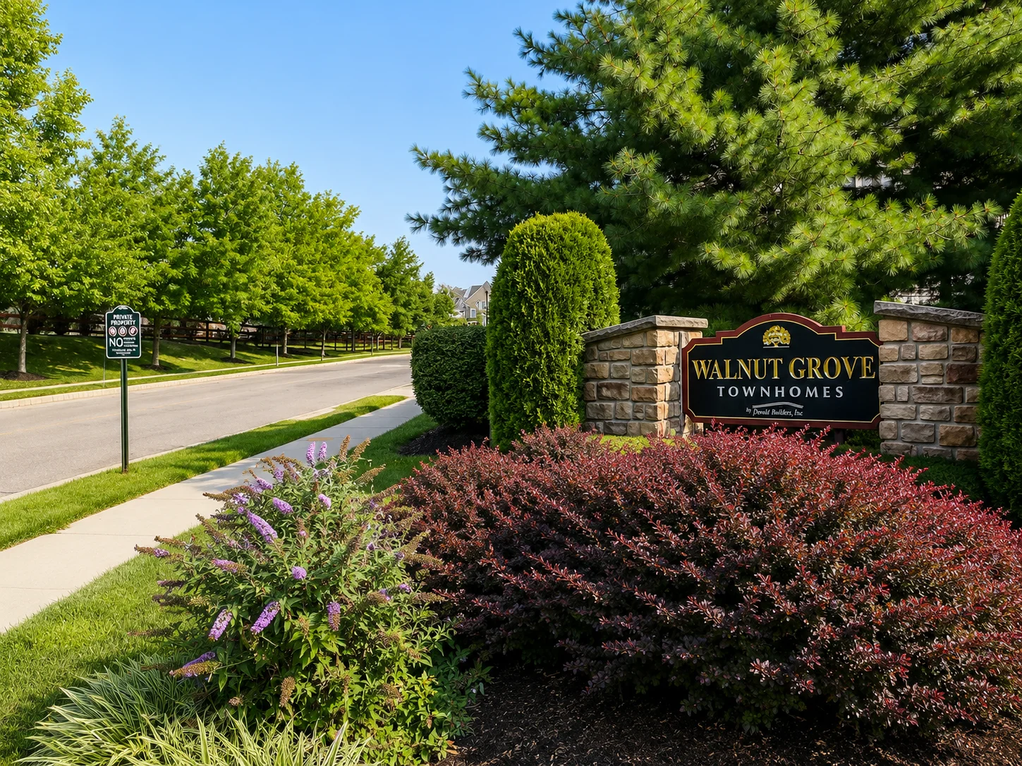 Entrance to Walnut Grove in Feasterville PA