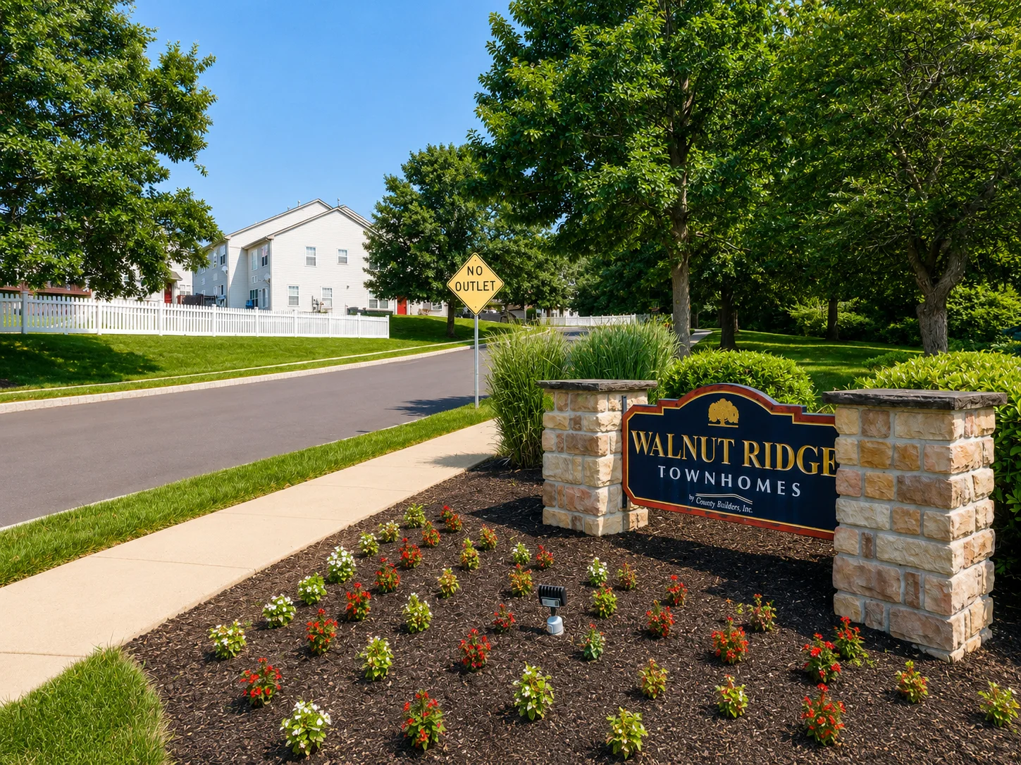 Entrance to Walnut Ridge in Feasterville PA
