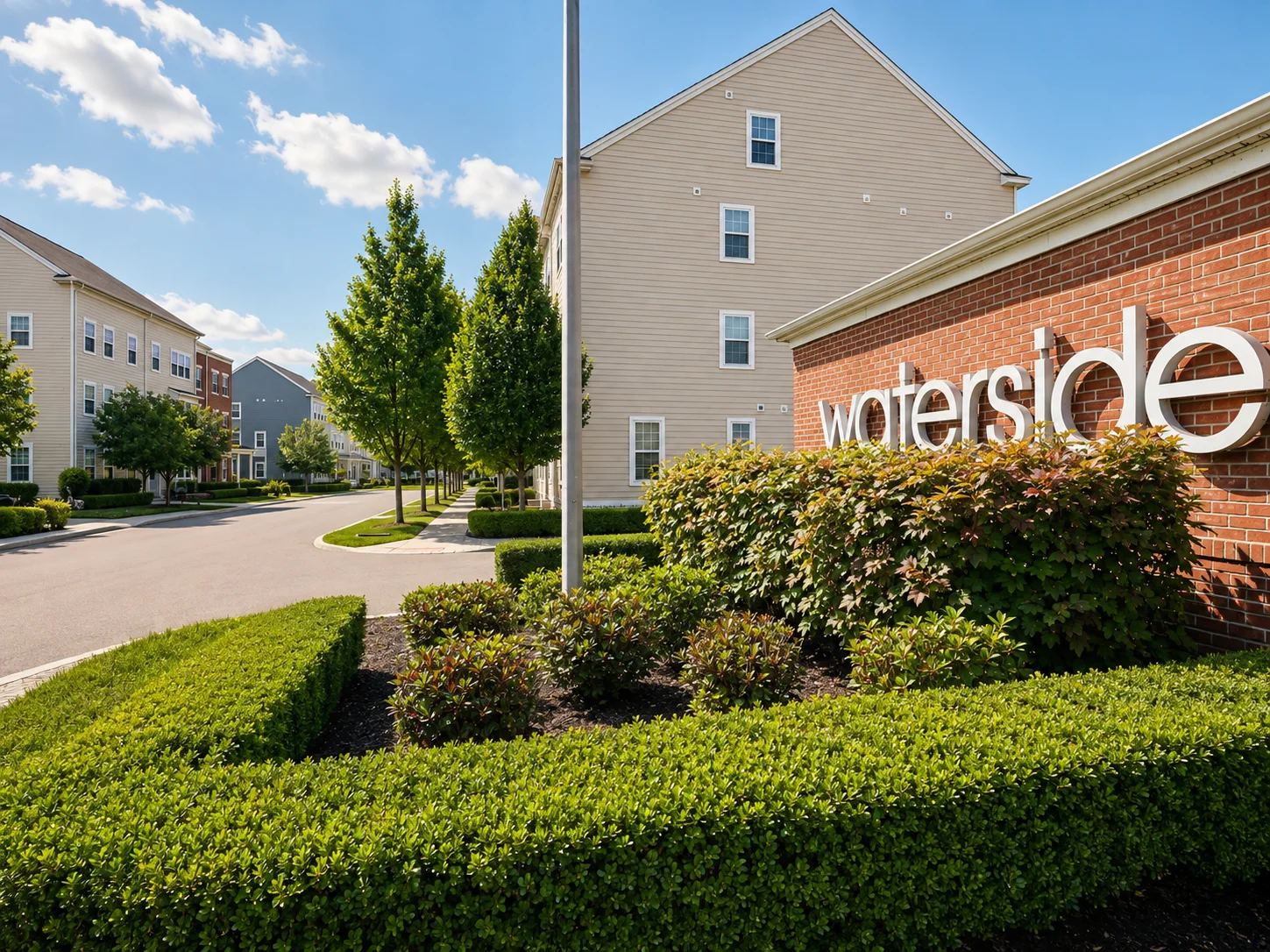 Entrance to Waterside in Bensalem PA