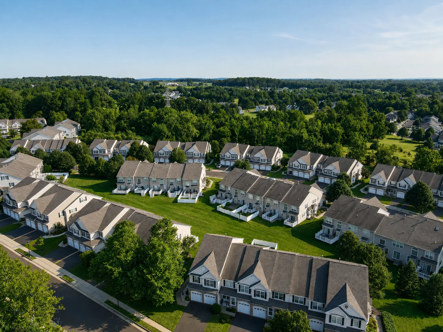 View of Wiltshire Walk in Newtown PA
