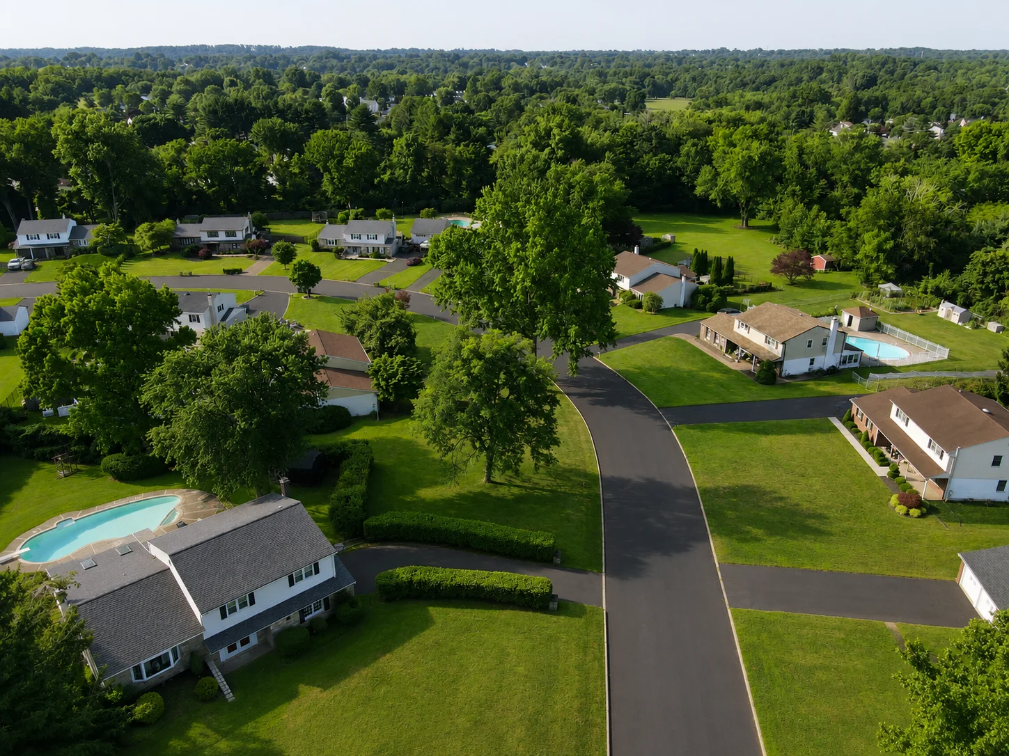 View of Windmill Village in Holland PA
