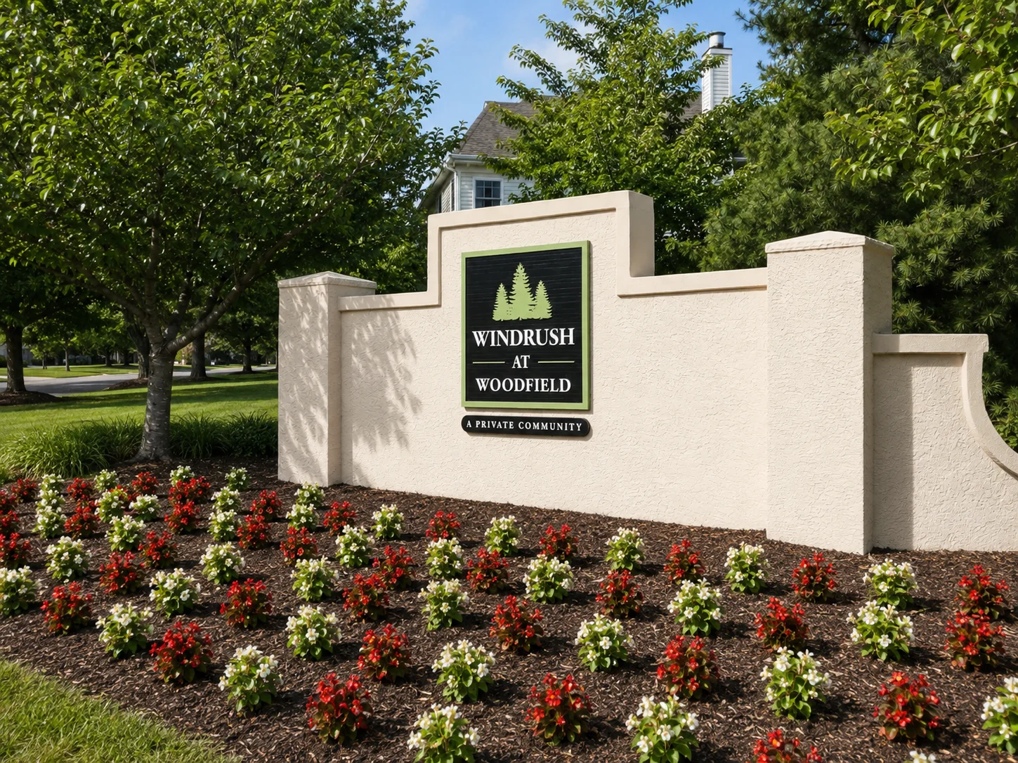 Entrance to Windrush at Woodfield in Jamison PA