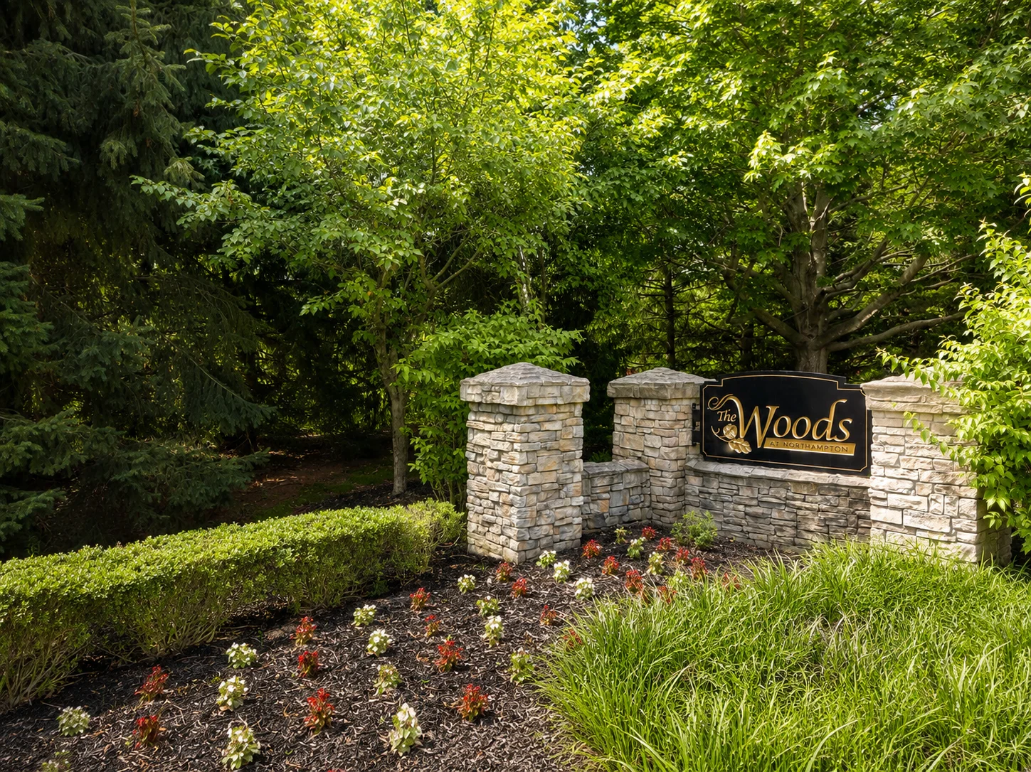 Entrance to Woods at Northampton in Ivyland PA