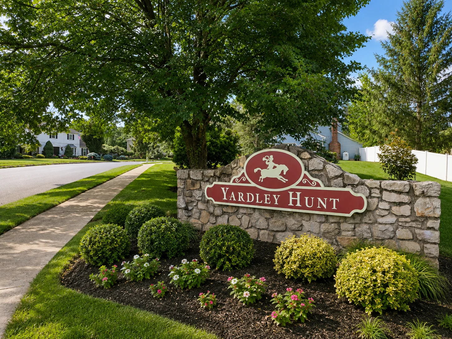 Entrance to Yardley Hunt in Yardley PA