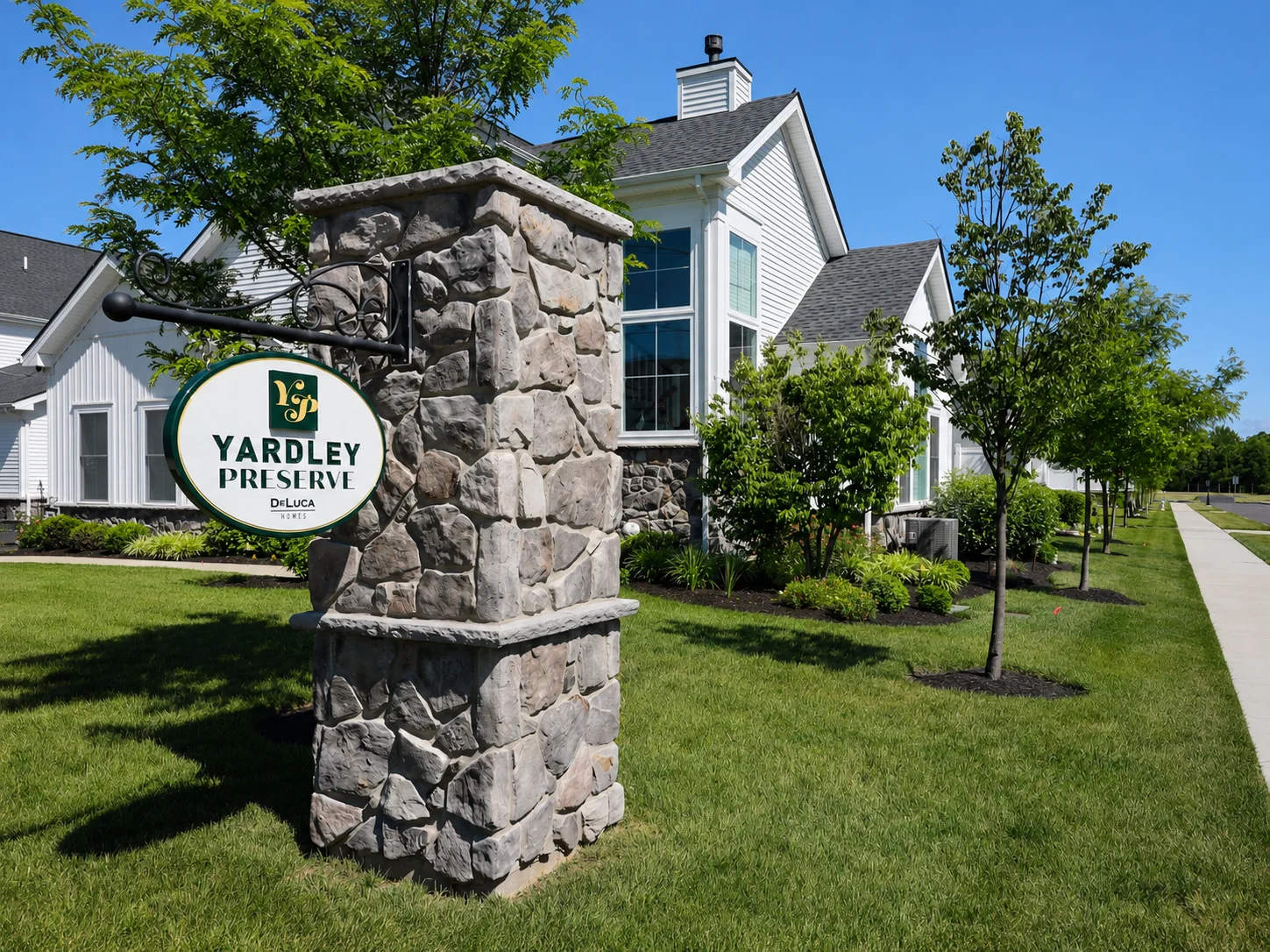 Entrance to Yardley Preserve in Yardley PA