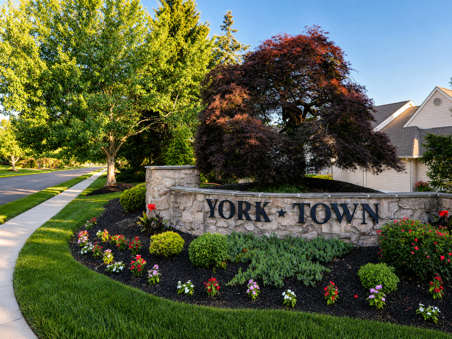 Entrance to Yorktown in Jamison PA
